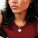 Colorful Life Toggle Necklace, Solid Sterling Silver, Mother of Pearl